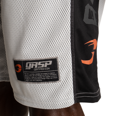 Спортивные мужские шорты No1 Mesh Shorts (White/Black) Gasp MhS-975 фото