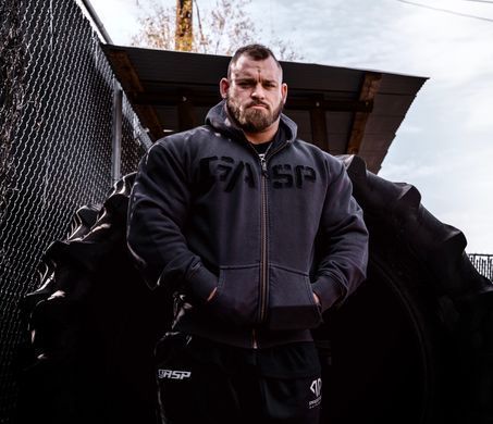 Gasp Heavy Classic Hoodie (Washed Navy) спортивна худі для бодібілдингу. HCH-1421 фото