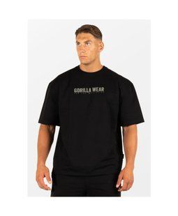 Gorilla Wear Callaway Oversized T-Shirt (Black) спортивна чоловіча футболка для бодібілдингу. F-1376 фото