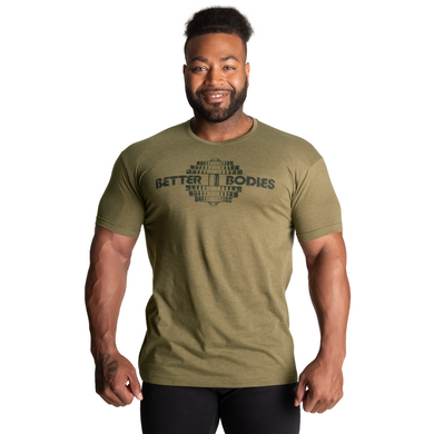 Спортивная мужская футболка Recruit Tee (Army Green) Better Bodies  F-767 фото