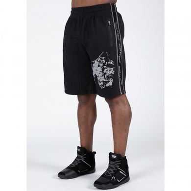Спортивные мужские шорты  Buffalo Old School Shorts (Black/Gray) Gorilla Wear    SSh-330 фото