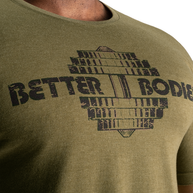 Спортивная мужская футболка Recruit Tee (Army Green) Better Bodies  F-767 фото