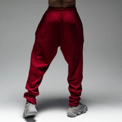 Explosive Fibres Stretch Thermal Waffle Pant (Dark Red) спортивні чоловічі штани для бодібілдингу. ThP-1329 фото