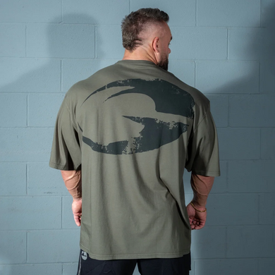 Gasp Rep Iron Tee (Washed Deep Forest) мужская футболка для бодибилдинга. 1498 фото