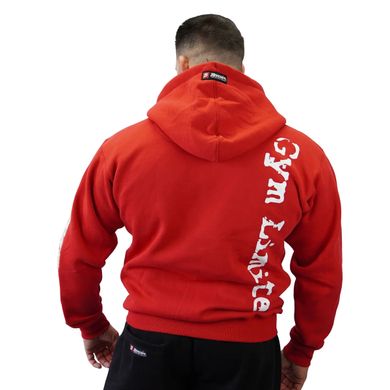 Спортивная мужская кофта Zip-Hoody "Gym" (red/white) Brachial ZH-1105 фото