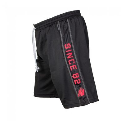 Спортивні чоловічі шорти  Functional Shorts (Black/Red) Gorilla Wear   MhS-791 фото
