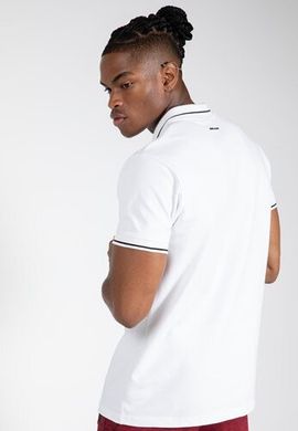 Спортивная мужская футболка Delano Polo (White) Gorilla Wear   FP-77 фото