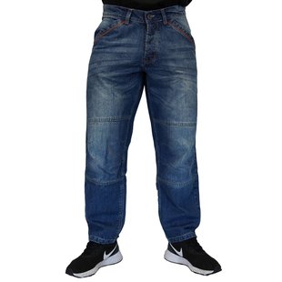 Джинсовые мужские штаны  "King" Jeans (wash blue) Brachial DJ-832 фото