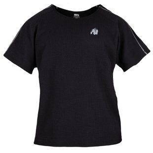 Gorilla Wear Buffalo Workout Top (Black/Gray) спортивна чоловіча футболка для бодібілдингу. F-1031 фото