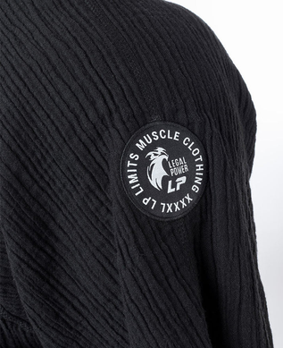 Legal Power Rag Top LpLimits Crinkle Muslin (Black) спортивна чоловіча футболка для бодібілдбингу. F-1456 фото