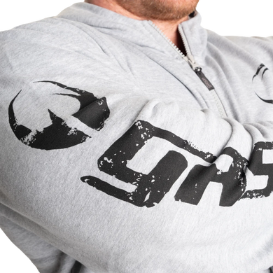 Gasp Original Classic Hood (Light Grey Melange) спортивна  чоловіча худі  для бодібілдингу. 1506 фото