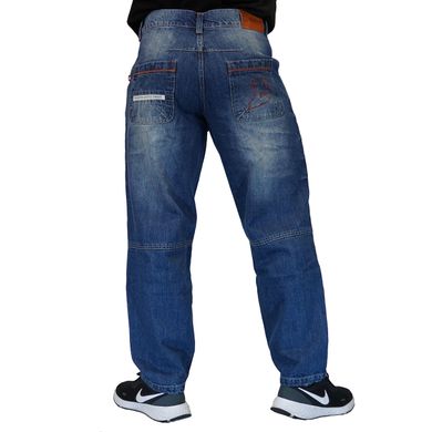 Джинсовые мужские штаны  "King" Jeans (wash blue) Brachial DJ-832 фото