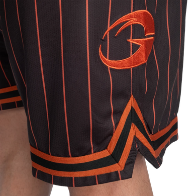 Gasp Basketball Shorts (Black/Flame) спортивні чоловічі шорти для бодібілдингу. BSh-1431 фото