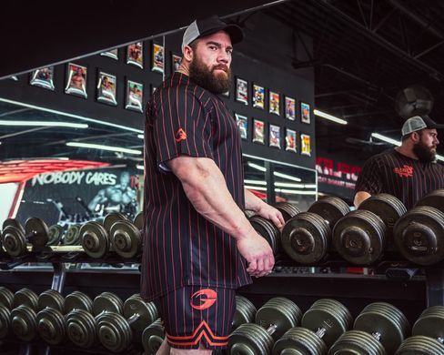 Gasp Basketball Shorts (Black/Flame) спортивні чоловічі шорти для бодібілдингу. BSh-1431 фото