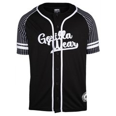 Спортивна чоловіча сорочка 82 Baseball Jersey (Black) Gorilla Wear Sh-899 фото