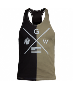 Спортивна чоловіча майка Sterling Stringer (Black/Green) Gorilla Wear  M-159 фото