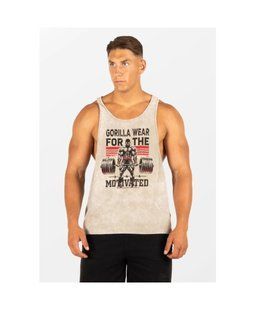 Gorilla Wear Churchill Stringer (Washed Green) спортивна чоловіча майка для бодібілдингу M-1387 фото