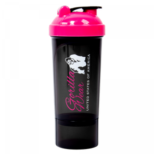Спортивный женский шейкер Shaker Compact (Black/Pink) Gorilla Wear ShS-145 фото