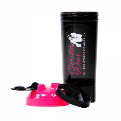 Спортивний жіночій шейкер Shaker Compact (Black/Pink) Gorilla Wear ShS-145 фото