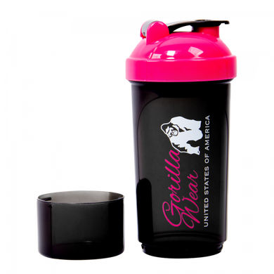 Спортивный женский шейкер Shaker Compact (Black/Pink) Gorilla Wear ShS-145 фото
