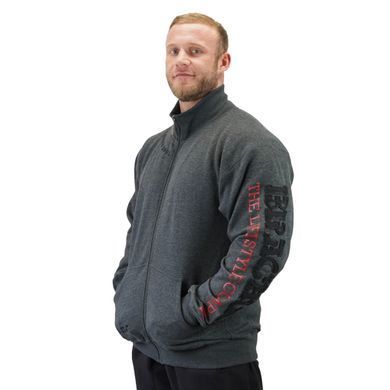 Спортивна чоловіча кофта Zip-Sweater "Gym" (darkgrey/black) Brachial ZSw-1146 фото