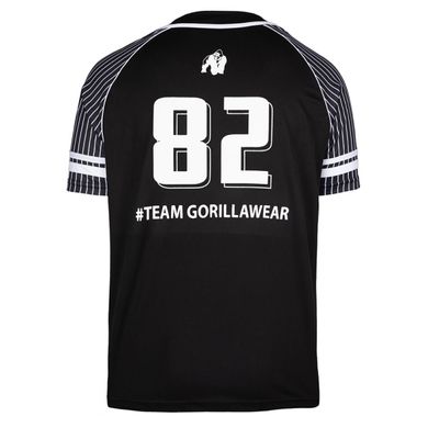 Спортивная мужская рубашка 82 Baseball Jersey (Black) Gorilla Wear Sh-899 фото