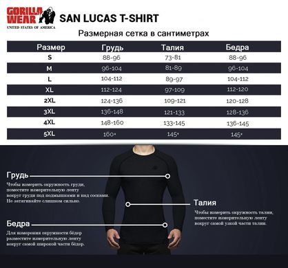 Спортивная мужская футболка San Lucas T-shirt (Black) Gorilla Wear F-740 фото