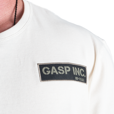 Gasp G.U.I Thermal LS (Off White) спортивный мужской свитер для бодибилдера Th-171 фото