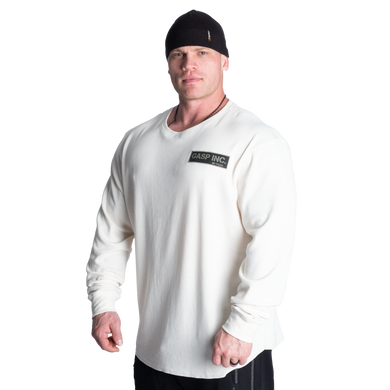 Gasp G.U.I Thermal LS (Off White) спортивный мужской свитер для бодибилдера Th-171 фото