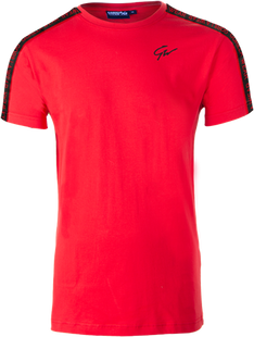 Gorilla Wear  Chester T-shirt (Red/Black)спортивна чоловіча футболка для бодібілдингу. F-93 фото