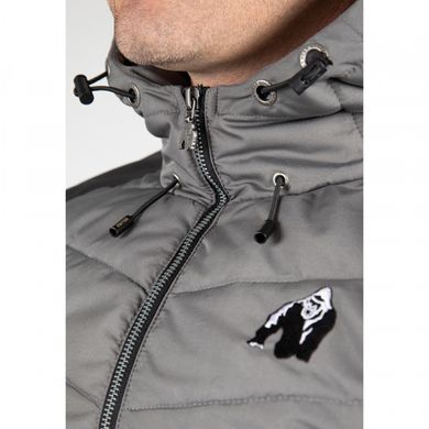 Спортивная мужская куртка Felton Jacket (Gray/Black) Gorilla Wear JSp-981 фото