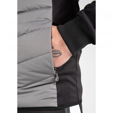 Спортивна чоловіча куртка Felton Jacket (Gray/Black) Gorilla Wear JSp-981 фото