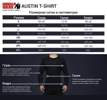 Спортивна чоловіча футболка Austin T-shirt (Navy/Black ) Gorilla Wear (USA) F-265 фото