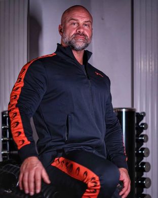 Спортивний чоловічий костюм Track Suit (Black/Flame) Gasp TrS-701 фото