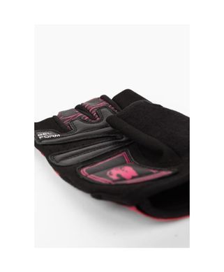 Спортивньіе женские перчатки Women's Fitness Gloves 2.0 (Black/Pink) Gorilla Wear WrG - 1315 фото
