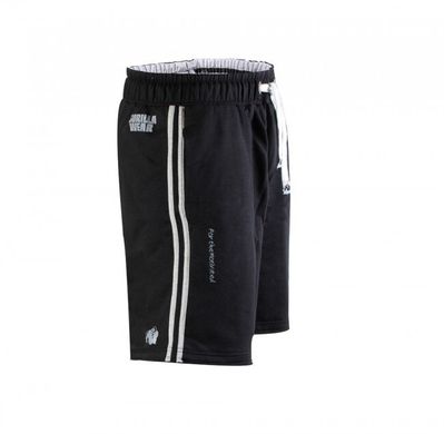 Спортивні чоловічі шорти 82 Sweat Shorts (Black/Gray) Gorilla Wear   SH-452 фото