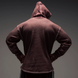 Explosive Fibres "Top Stitch" Waffle Pump Cover Hoodie (Cranberry) спортивна чоловіча худі для бодібілдингу. MH-1547 фото 2