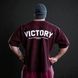XXXL Explosivefibres ""Victory" 2 stripe Towelling Rag Top (Burgundy Fleck) спортивна чоловіча футболка для бодібілдингу. F-1463 фото 2