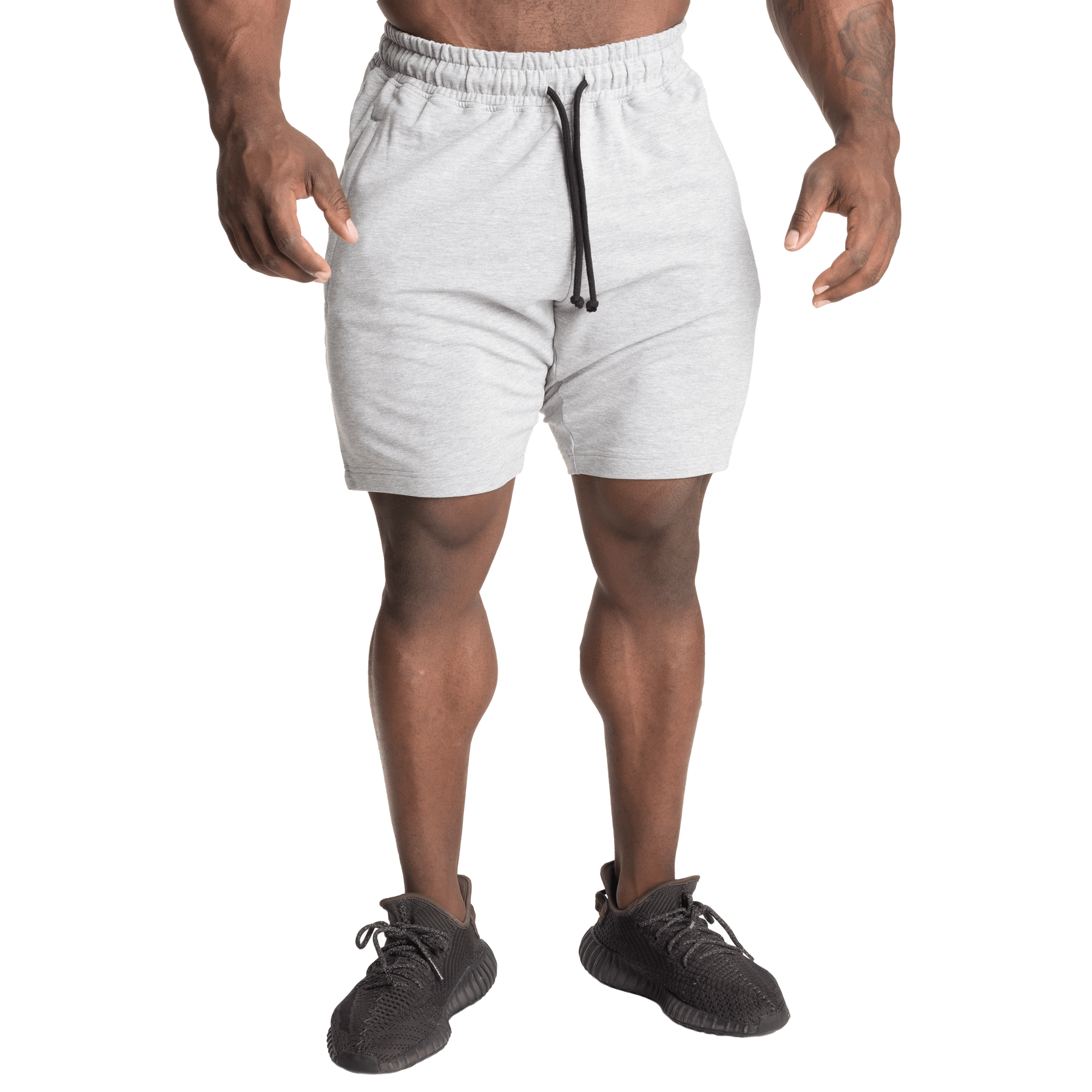GASP Tapered Shorts (Light Grey) — купить трикотажные шорты для зала