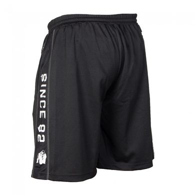 Спортивні чоловічі шорти  Functional Shorts (Black/White) Gorilla Wear   ShS-704 фото