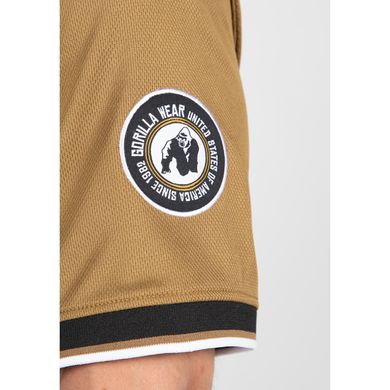 Спортивная мужская футболка Trenton Football Jersey (Black/Gold) Gorilla Wear F-772 фото