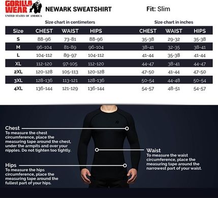 Спортивный мужской свитер Newark Sweater (Black) Gorilla Wear  SwS-2 фото