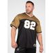 Спортивная мужская футболка Trenton Football Jersey (Black/Gold) Gorilla Wear F-772 фото 1