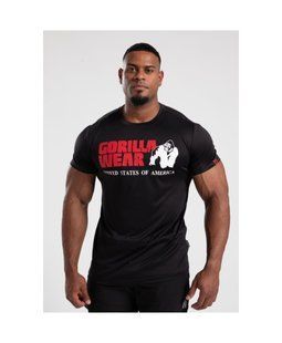 Gorilla Wear  Classic T-shirt (Black) спортивна чоловіча футболка для бодібілдингу. F-113 фото