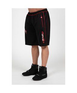 Спортивні чоловічі шорти Marlow Mesh Shorts (Black/Red) Gorilla Wear MhS-1259 фото