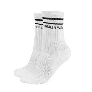 Спортивні чоловічі шкарпетки  Crew 2-Pack 39-42 (White) Gorilla Wear   SCr-824 фото