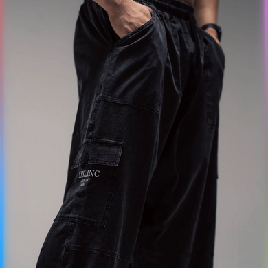 Explosive Fibres GymJean - Stonewash (Black) Denim with Black Stitch спортивные мужские брюки для бодибилдинга. DP-1548 фото