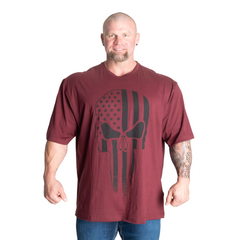 Спортивная мужская футболка Skull Division Iron Tee (Maroon) Gasp F-385 фото