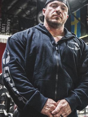 Gasp Original Classic Hood (Black) спортивна  чоловіча худі  для бодібілдингу. CH-1507 фото