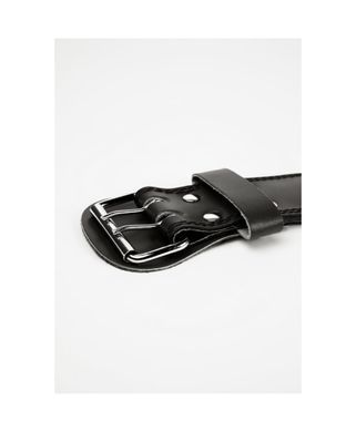 Спортивный мужской пояс 4 Inch Padded Leather Lifting Belt (Black/Gray) Gorilla Wear PLB-1240 фото